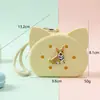 Bolsa de Moedas Gatinho com Buraco em Silicone DIY Pingente Fofo para Bolsa Infantil Armazenamento de Moedas para Fone de Ouvido Cabo de Dados