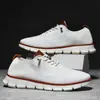 Zapatos de hombre estilo británico 2023 verano transpirables zapatillas tejidas de malla voladora zapatos de hombre transfronterizos talla grande talla 48 zapatillas de correr de moda