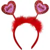Diadema de Amor para el Día de San Valentín Lazo Infantil Regalo de Cumpleaños Diadema de Corazón Decoración para Fiesta Festiva del Día del Niño