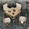 Mesa Dobrável Enrolável para Exterior Preta Amarela Leve Mesa de Camping Liga de Alumínio Dobrável Mesa de Piquenique