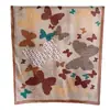 Pañuelo Cuadrado de Algodón Lino con Estampado de Mariposas JM para Mujer Primavera y Otoño Pañuelo Decorativo para el Cuello Pañuelo Retro de Lujo Ligero para Viajes y Uso Diario Disponible Transfronterizo