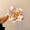 Presilha de Cabelo Flor Rosa Cor Sólida Cara Novo Senso de Alta Qualidade Flor Tubarão Clipe Coreia do Sul Elegante Presilha de Cabelo Acessórios de Cabelo Versátil para Mulheres