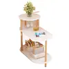 Prateleira de Armazenamento de Mesa de Cabeceira, Pequeno Armário de Madeira Maciça para Apartamentos de Aluguel, Uso Doméstico Moderno Minimalista, Armário de Mesa de Cabeceira Ultra-Estreito Simples para Quarto