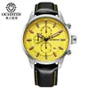 Ochstin/Augusten Novo Relógio Masculino Multifuncional Casual de Negócios Relógio de Quartzo