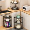 Estante de Almacenamiento de Cocina Estante para Ollas Almacenamiento Multicapa Multifuncional Estante para Ollas Debajo del Fregadero Piso Mesa Gabinete Hogar