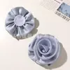 Accesorios de malla satinada floral, intelectuales, elegantes y delicados para ropa de bricolaje, accesorios para el cabello, ramilletes, zapatos, sombreros y componentes decorativos