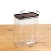 Caja de Polvo de Fruta Ps Comercial Frasco Sellado Caja Sellada de Plástico Frasco Transparente para Almacenamiento de Café Té Snacks Contenedor de Almacenamiento Hecho a Medida