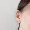 Brincos de prata para piercing de orelha femininos, brincos simples de prata esterlina para todos os tipos de brincos, mini piercing de orelha, brinco de osso de orelha