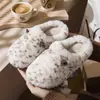 Lindas Pantuflas de Invierno para Mujer, Pantuflas Cálidas de Invierno para el Hogar, Antideslizantes, Cómodas, de Felpa y Algodón, Zapatos de Algodón Peludos para Mujer
