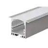 Luz Linear 2525 com Linha de Borda, Luz Linear LED em Canal de Alumínio, Tira de Luz para Escritório em Slot Embutido, Canal de Luz de Liga de Alumínio para Teto