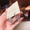 Pendientes de cristal con diseño de nicho Dongdaemun de Corea del Sur, nuevos y elegantes pendientes de plata de ley para mujer.