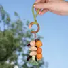 Kit de Bricolaje con Borla de Cáscara de Fruta y Cascabel Estilo Natural Colgante de Bolsa de Semilla Bodhi Venta al por Mayor