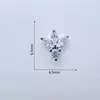 Arte de unhas novo zircônia super flash laço rede de decoração de unhas prata explosões da internet borboleta pequena joias de unha atacado