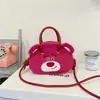 Nuevo Lindo Juguete de Peluche de Panda Colgante de Bolso Cadena para Llavero de Coche Accesorio Colgante de Oso Femenino Encanto de Bolsillo de Pingüino
