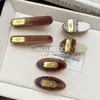 Pinza de Pato de Perlas y Pedrería Coreana Pasador de Acetato Moda Elegante Pinza para Flequillo Pinza Lateral Accesorio para el Cabello Tocado para Mujeres Venta al por Mayor