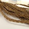 Maceta de trenza de tres hebras hecha a mano, materiales crudos tejidos de paja para manualidades, trenza de cuerda de paja, marco simple y casual, decoraciones