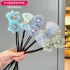 Palillo para Moño de Flor para Niños, Accesorio para Moño Perezoso para Niñas, Lindo Moño de Flor para el Cabello, Accesorio de Flor para el Cabello