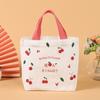 Saco de lona de desenho animado de feliz aniversário para crianças, presente de um ano, bolsa de embalagem de presente impressa, bolsa de algodão portátil