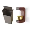 Campainha de Madeira com Fixação Magnética, Pequeno Presente Decorativo, Sino de Vento de Metal, Lembrete de Entrada da Porta, Pingente de Sino de Campainha, Embalado Individualmente