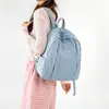 Mochila Nueva de Color Sólido de Gran Capacidad 2025 Mochila de Moda para Mujer Tela Oxford Casual Versátil Bolsa para Salir de Viaje