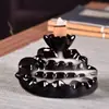 Pequeño Quemador de Incienso de Flujo Inverso, Pequeño Adorno de Loto y Sándalo, Mini Quemador de Incienso de Flujo Inverso, Estilo Pastoral Pequeño Estanque con Luz de Luna