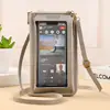 Bolsa para Teléfono Móvil con Pantalla Táctil al por Mayor para Mujer, Bolso Cruzado Antirrobo Multifuncional, Bolso Transparente Versátil para Teléfono Móvil, Bolso de Mano
