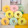 Almohada de Espuma Viscoelástica de Color Sólido en Forma de U, Almohada Redonda de Viaje para el Cuello, Almohada de Espuma Viscoelástica en Forma de U al por Mayor con Impresión de Logo