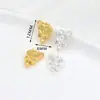 Colgante Pequeño de Ábaco con Carácter de Fortuna de Oro Real Chapado en Oro de 18 Quilates para Joyería DIY, Dijes Pequeños, Aretes, Colgantes para Orejas, Pulseras, Collares D105