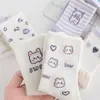 Calcetines de la serie de colores Melard para mujer, de algodón con encaje estilo japonés, color café, color liso atmosférico, calcetines largos de otoño e invierno