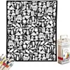 Manta Kaelidoras DIY para Colorir para Adultos, 50X60 Polegadas Velve