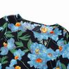 L26092-25 Nuevo Estilo de Verano Estilo Europeo y Americano de un Hombro Ligeramente Acampanado Mangas Largas Vestido Casual Estampado con Cintura para Vacaciones