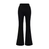 Pantalones Deportivos Grises de Micro-Campana para Mujer Estilo Verano Delgado Chica Caliente Adelgazantes Favorecedores con Caída Largo hasta el Suelo Yoga Casual Pantalones de Chándal