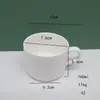 Caneca de café de aviação branca pura porcelana óssea xícara única xícara de espresso pires de xícara de café porcelana de aviação com LOGOTIPO