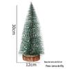 Mini árvore de Natal enfeites de mesa DIY Pine Needle Tree Decoração de Natal Natal Cedro Branco Pequena árvore de Natal