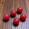 Acessórios de Cinábrio de Alto Teor, Areia Vermelha, Ano do Cavalo, Acessórios Culturais e Intelectuais, Pulseira de Contas, Contas Cilindricas, Materiais para Joias de Tecelagem DIY