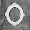 Marco de Fotos de Flores Secas Cuadrado Blanco Retro Estilo Europeo Decoración de Atmósfera de Madera para Hogar y Estancia Accesorios para Posar en Fotografía