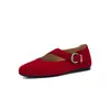 Zapatos ZHR Mary Jane Franceses para Mujer, Novedad Otoño 2026 Planos Estilo Ballet Zapatos Individuales Bajos para el Viaje Diario