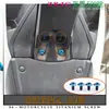 Tornillos de aleación de titanio para motocicleta Zxjc Zhang Xue 500 Rr, Tornillos modificados, Titanio quemado dorado, Negro caramelo