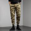 Macacão de algodão para primavera e outono marca de moda masculina legging funcional multi-bolsos solta calça casual versátil da moda masculina