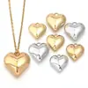 Colgante Corazón de Melocotón Superficie Lisa Corazón CCB con Forma de Corazón Pulsera Hecha a Mano DIY Accesorios para Collar Pendientes Pedrería Galvanizada Transfronterizo