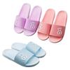 Atacado de fábrica novos chinelos de moda de verão simples macios cor sólida sapatos femininos sandálias casuais de plástico
