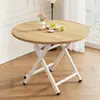 Mesa Plegable, Mesa Redonda, Casa de Alquiler, Mesa de Comedor para el Hogar, Dormitorio, Residencia Estudiantil, Mesa Pequeña Portátil para Exteriores para Apartamentos Pequeños