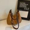 Bolso de Mano Vintage de Color Sólido Otoño e Invierno 2024 Nuevo Casual Combinable Bolso Cruzado Bolso de Hombro de Gran Capacidad para Mujer