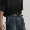 Cinto Ins Retrô Masculino e Feminino Simples Versátil Estilo Coreano Estudante Casual Fivela de Pino Cinto Decorativo Masculino para Jeans Calças