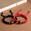 Corda de Mão Vermelha Cinnabar Benmingnian Areia Dourada Roxa Pulseira de Corda Grossa Vermelha Masculina Joia Tecida à Mão Presente Feminino Corda de Mão Étnica
