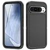 Funda de teléfono a prueba de agua, a prueba de polvo y a prueba de golpes, estilo de negocios, diseño de cobertura total con tapón para el polvo, 3 en 1, adecuada para Google Pixel 9 Pro