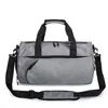 Bolsa Fitness com Logo Estampado, Bolsa de Treino de Basquete, Separação Úmida e Seca, Bolsa de Viagem de Grande Capacidade, Bolsa de Ombro, Bolsa de Yoga com Texto Estampado