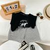 Conjunto de Chaleco de Verano para Niños 2026 Nuevo de Moda para Bebé Atuendo Elegante sin Mangas Conjunto de Dos Piezas para Niños Pequeños Celebridad de Internet