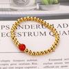 Pulsera de Pulsera Hecha a Mano con Cuentas Sólidas de Acero de Titanio DIY a la Moda para Mujer, Pulsera con Accesorios de Acero Inoxidable, Joyería Sencilla con Cuentas de Transferencia