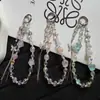 Nueva cadena para teléfono de borla de mariposa con cuentas en forma de estrella, ligera, lujosa y delicada, perfecta para bolsos de niñas y como llavero
